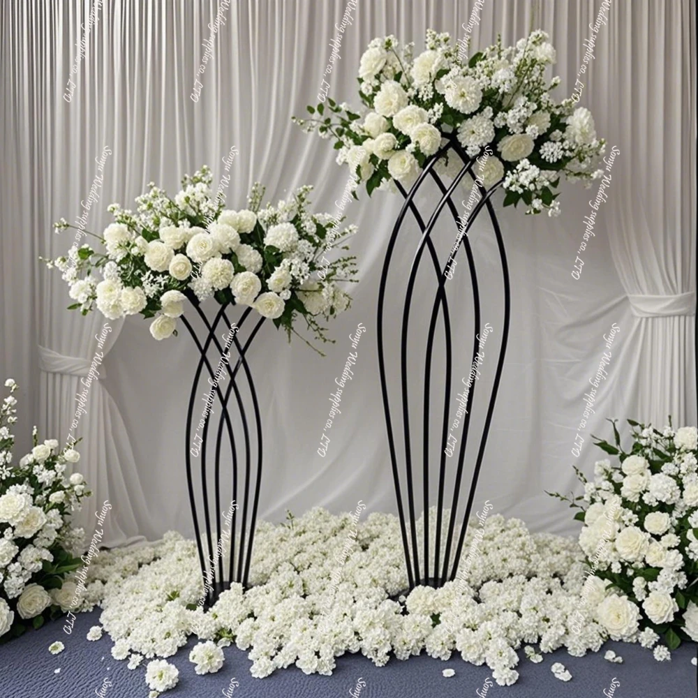 10 ชิ้น) แจกันทรงสูงสีทอง/ขาว/ - Centerpiece Vase Tall บทวิจารณ์และราคา