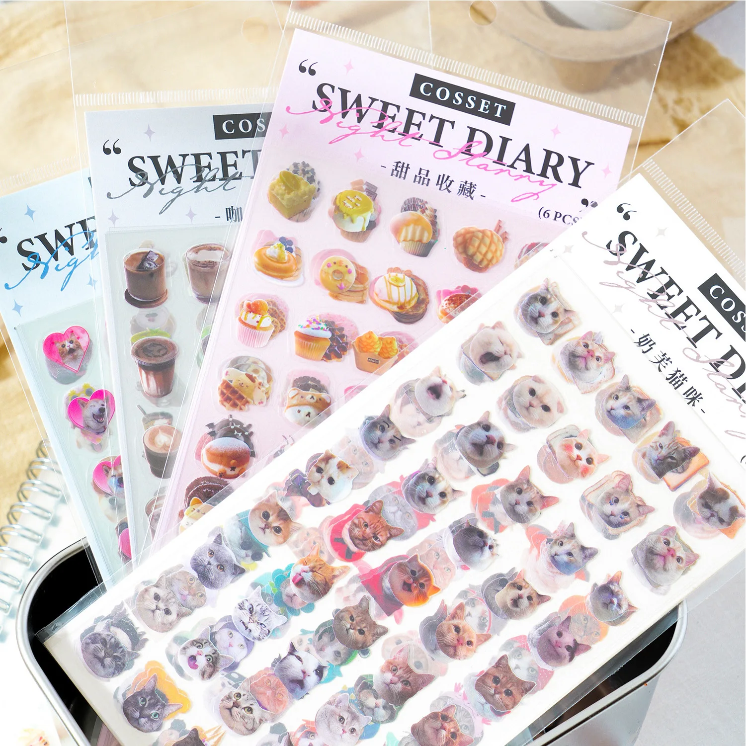 6pcs/1lot Kawaii Stationery Stickers Diary of a Sweet House Diary Planner Decorative Stickers Scrapbooking