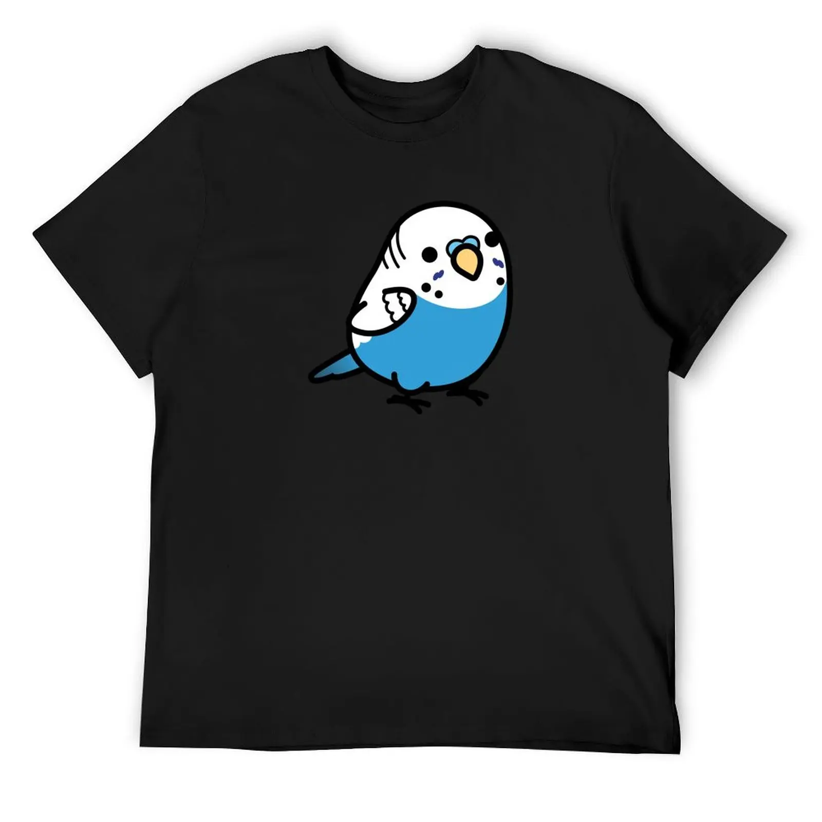 Chubby Blue Budgie - Male T-Shirt graphic shirts custom t shirt men tshirt