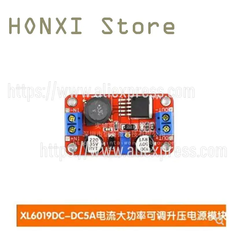 1PCS XL6019DC-DC5A high-power current can increase power module overpressure XL6009 LM2577 upgrade