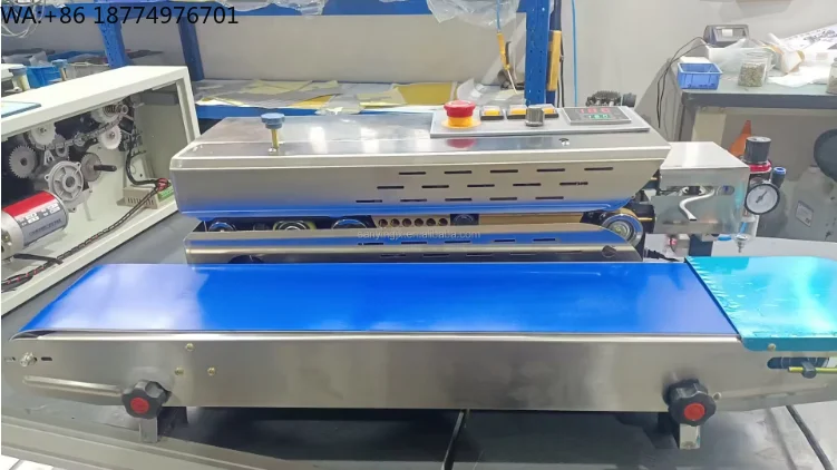 

FR-770G-Q High Quality Table Top Plastic Bags Pouch Bound Heat Sealer Continuous Nitrogen Filling Sealing Machine