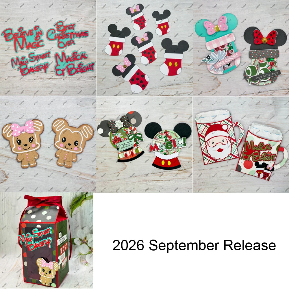KLJUYP 2026 September Release Metal Cutting Dies Stencils for DIY Scrapbooking Decorative Embossing DIY Paper Cards