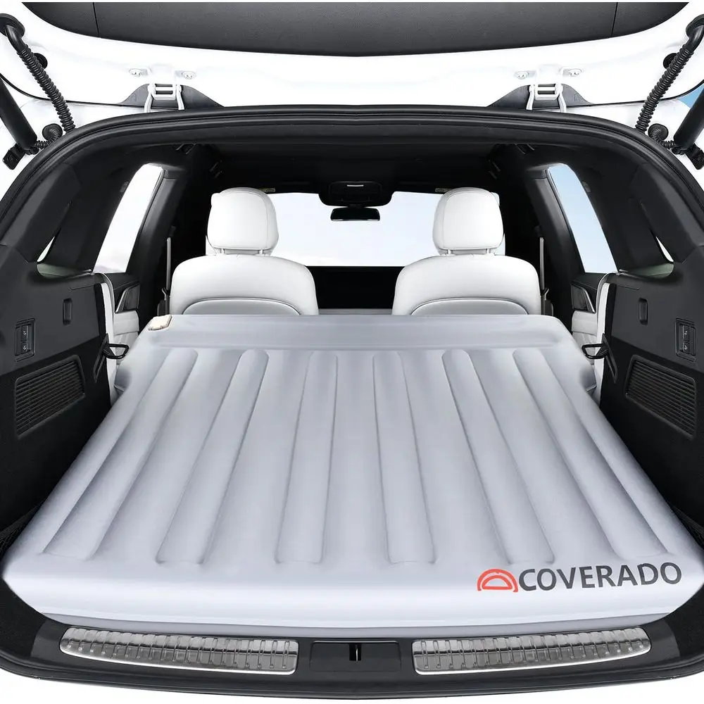 

Air Mattress with Wireless Built-in Pump & Pillows, Durable Thickened 300D Oxford Fabric Car Air Bed for Camping, Quick Easy Set