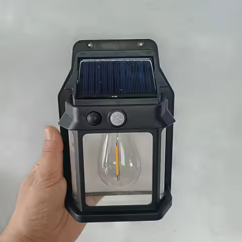 Solar Motion Sensor Holder 3 Modes Tungsten Lamp Lithium Battery Auto On/Off Backyard Garage Deck Balcony &amp; Patio Ideal