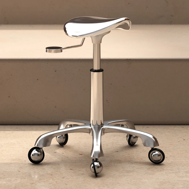 2025 Upgrade Ergonomic Hairdressing Stool with Silent Wheels Hydraulic Lift Barber Chair for Home Salon/Barber Shop/Nail Studio