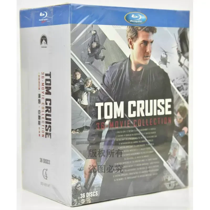 BD Blu-ray Tom Cruise 36 Action Movie Set High Definition 36 Discs Collection
