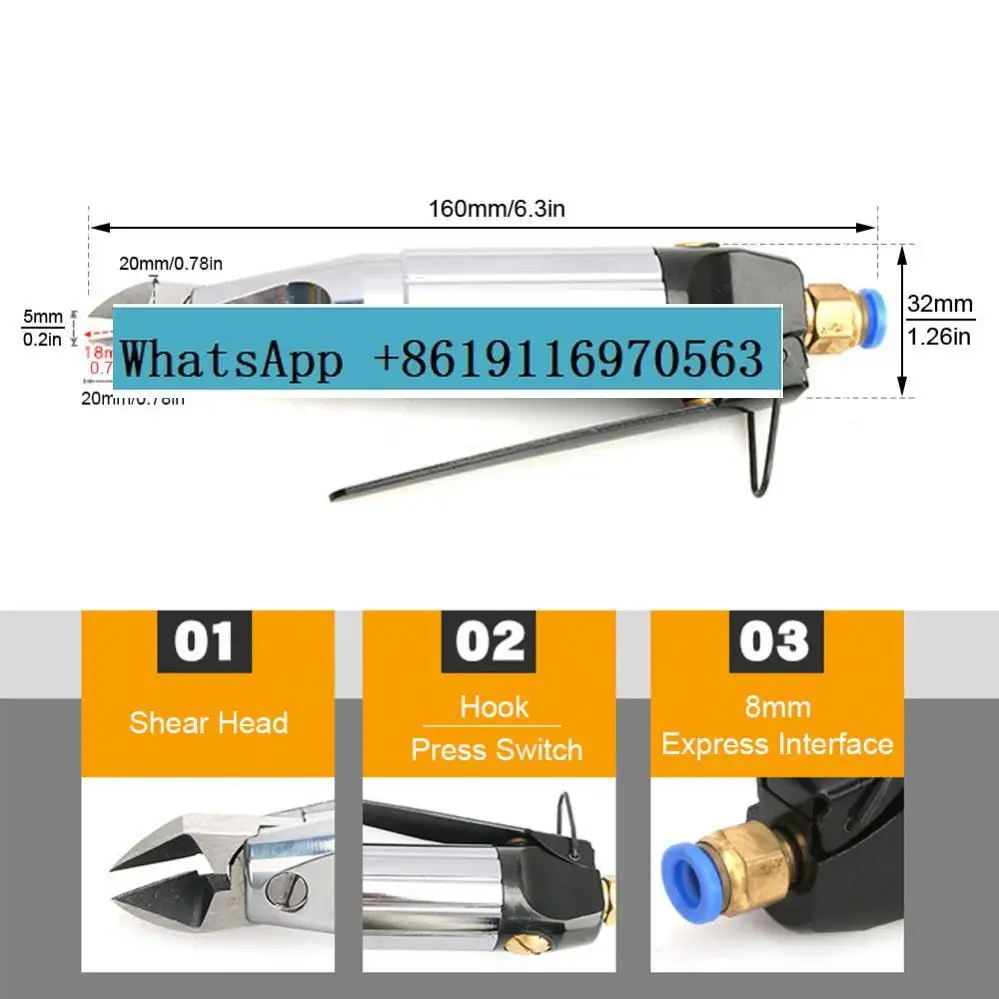 Pneumatic cutting pliers