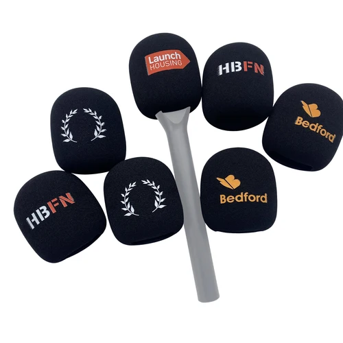 Imagen 1 del producto Filtro Pop Dead Cat, cubierta de impresión de esponja para micrófono, marca personalizada, parabrisas con logotipo de micrófono, parabrisas de espuma para RODE Wireless GO II