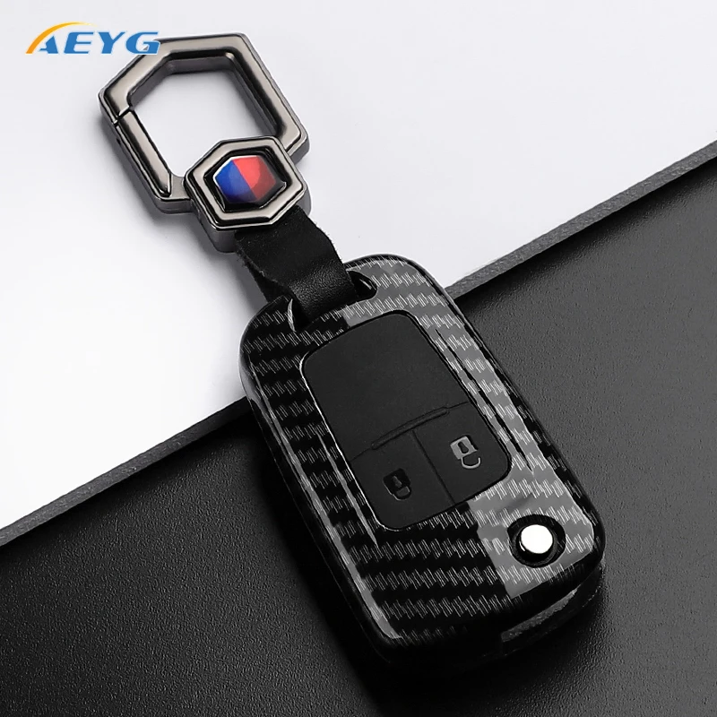 ABS Carbon Fiber Car Key Case Cover For Chevrolet Cruze Aveo Trax Sail Malibu Captiva Opel Vauxhall Astra J Corsa Insignia Mokka