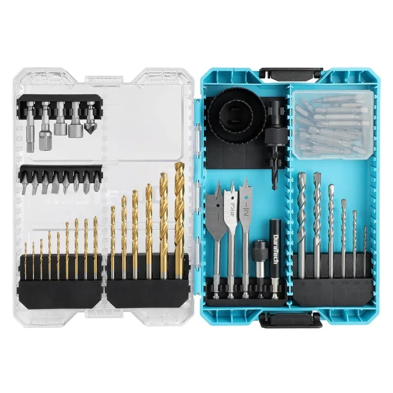 66 PCS Driver Bits and Screwdriver Bits Set with Tough Case, Drill Driver Bit Set for Wood, Metal, Cement Drilling and Screw