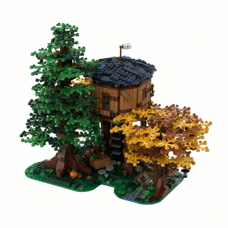 

1569pcs MOC 20 Coupon XMAS25 Tree House Alternative Build Secret Hiding Place Adventurers Model Building Blocks Christmas Gifts