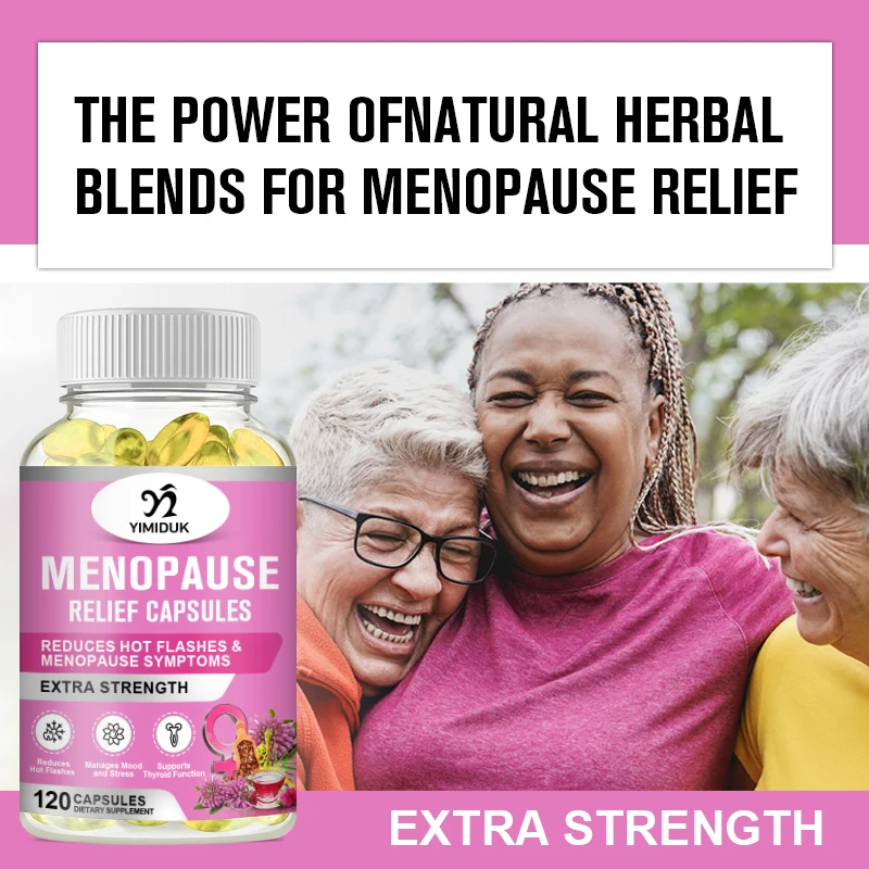 Menopause Relief Capsules Motherwort Balance Endocrine for Night Sweats & Mood Swing Menopause Discomfort