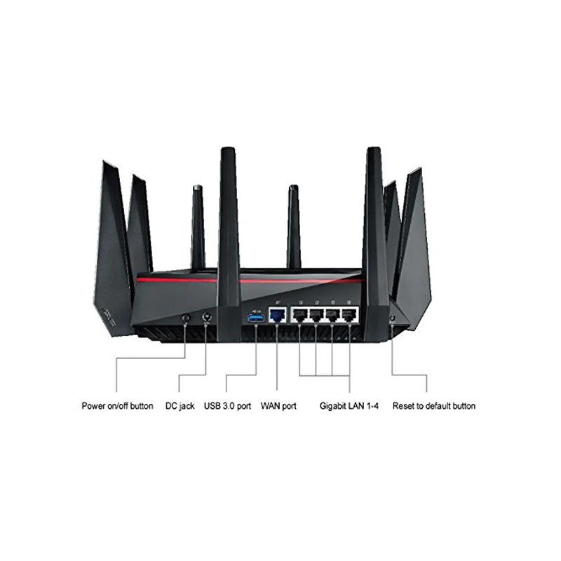 Top 5 Best WiFi Gaming Router ASUS RT-AC5300 AC5300 Tri-Band, 5330 Mbps, MU-MIMO AiMesh for mesh wifi system