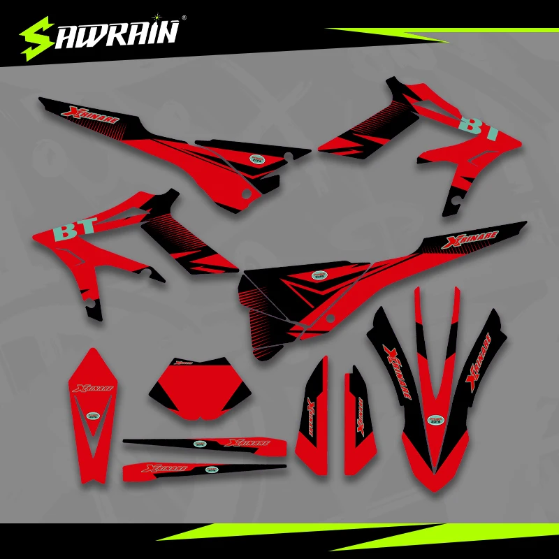 

Sawrain Motorcycle Graphics Backgrounds Decal Stickers Kits for BETA 15-19 Beta Xtrainer 01