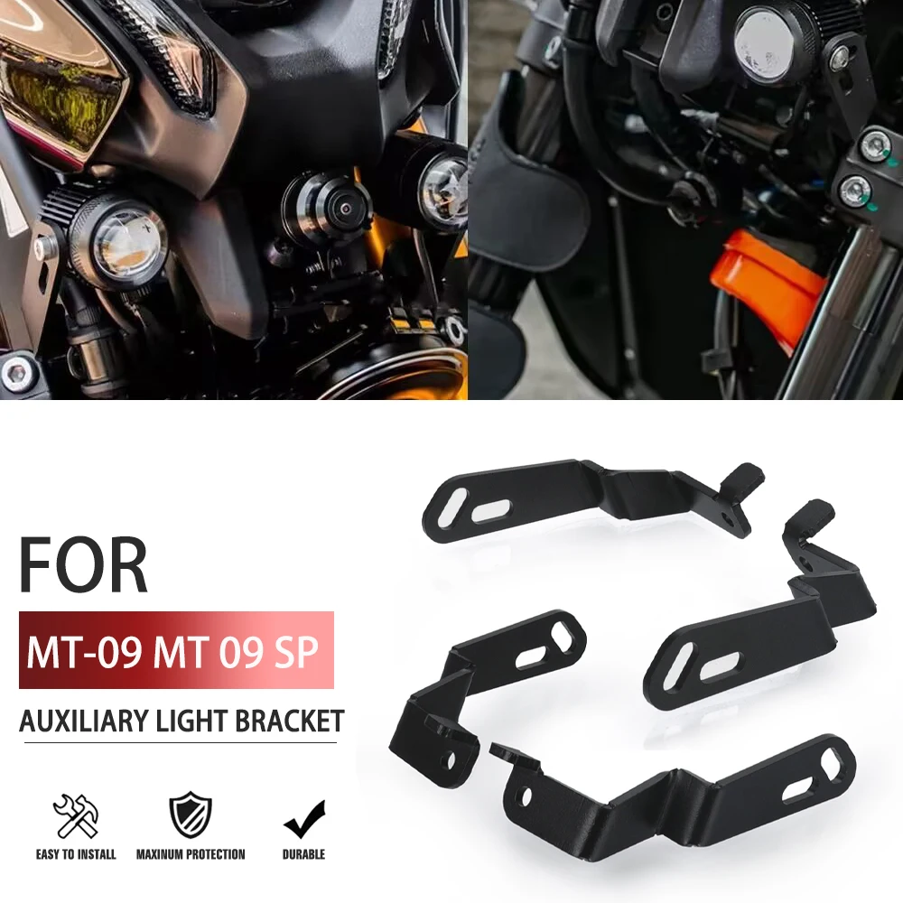 

MT09 SP For Yamaha MT 09 SP 2021 2022 2023 Motorcycle Accessories CNC Fog Lamp Spotlight Bracket MT-09 Lower Driving Light Mount