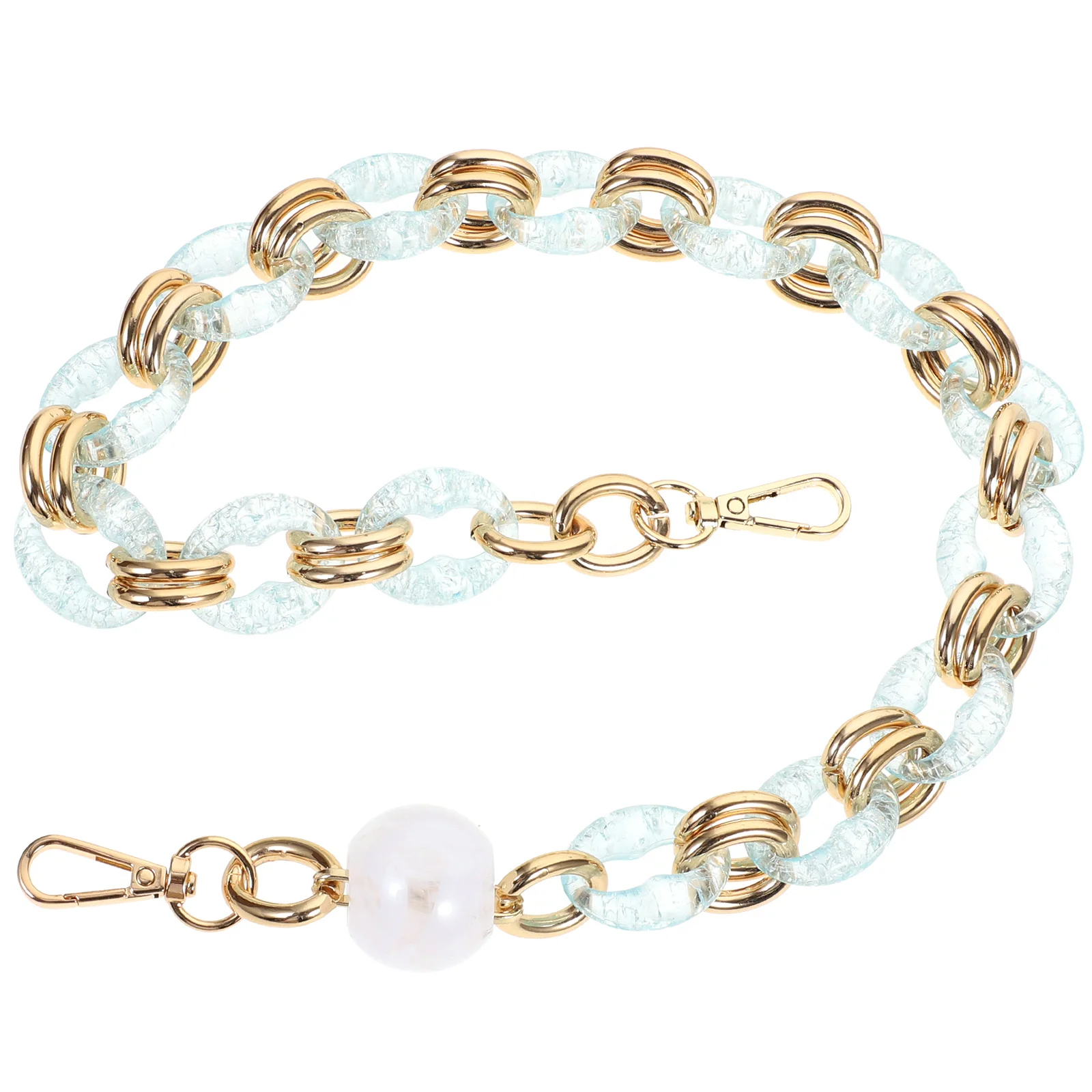 

Acrylic Alloy Chain Strap Purse Replacement Bag Strap Handle DIY Bag Making Accessory Durable Handbag Chain Acrylic Purse Chain,