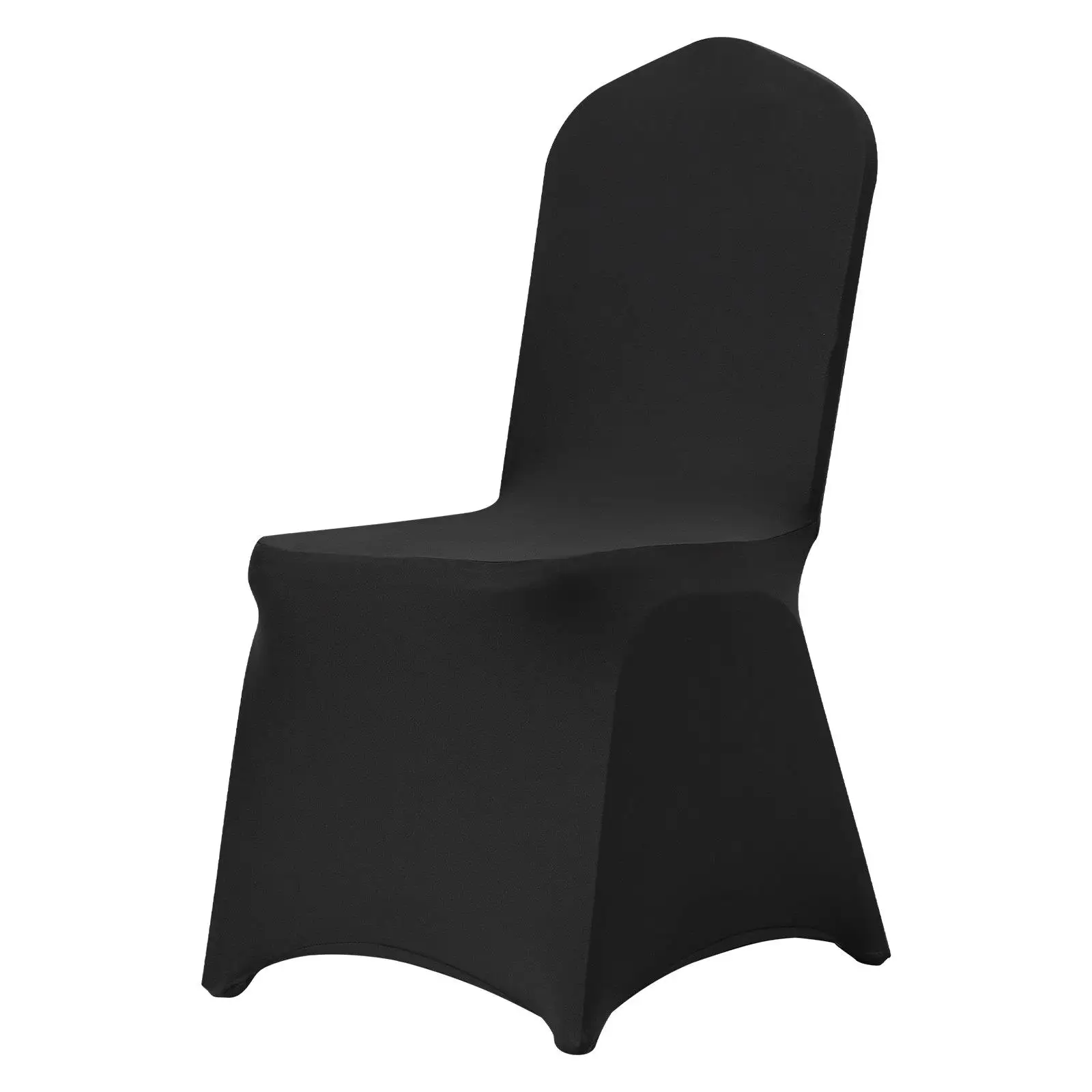 30PCS Universal Stretch Spandex Chair Covers - Black Slipcovers for Weddings, Parties & Events - Removable & Washable