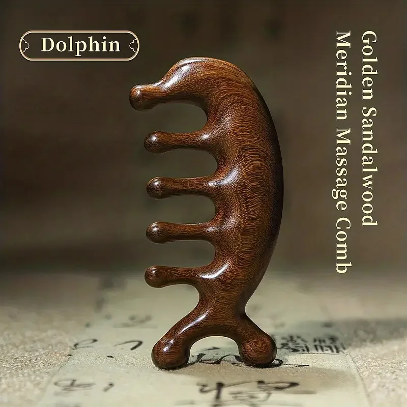 

Массажная расческа, массажер для головы, сандаловое дерево, расческа с пятью зубцами, расческа для кита, скребковый массажер для кожи головы, инструмент для массажа тела