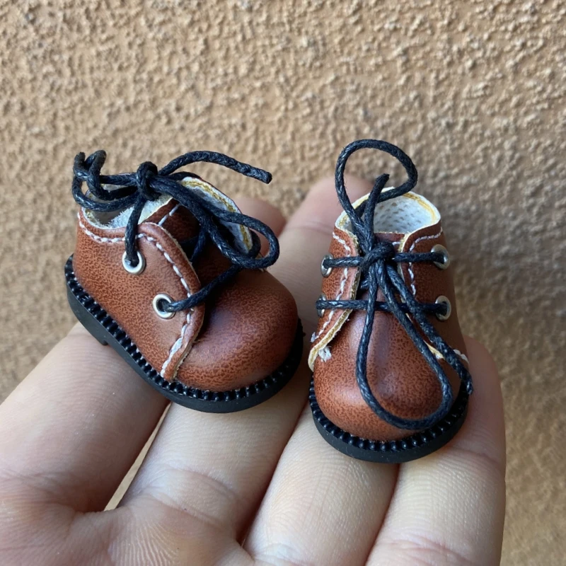 Tilda 1/8 Doll Boots Toy Shoes For Blythe Realfee Doll,Mini Shoes for Blyth Azone BJD Accessories for EXO KPOP 15cm Cotton Dolls