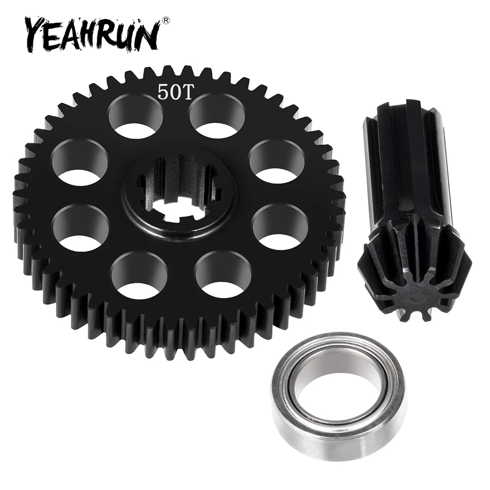 YEAHRUN 10T + 50T Differentialgetriebe für MJX 14301 14302 14209 14210 1/14 16207 16208 16209 16210 H16PL H16DR H16BMD 1/16 RC Auto