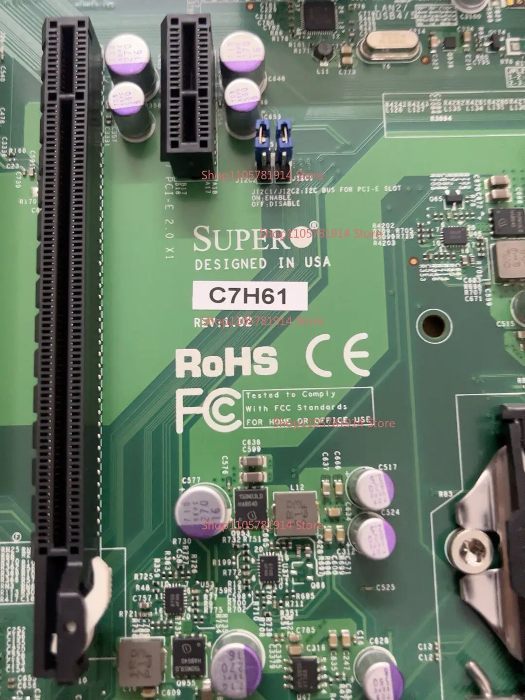For Original, SUPERO C7H61 REV; 1.02 Industrial Equipment Computer Main Board 5 PCI Dual Network Ports