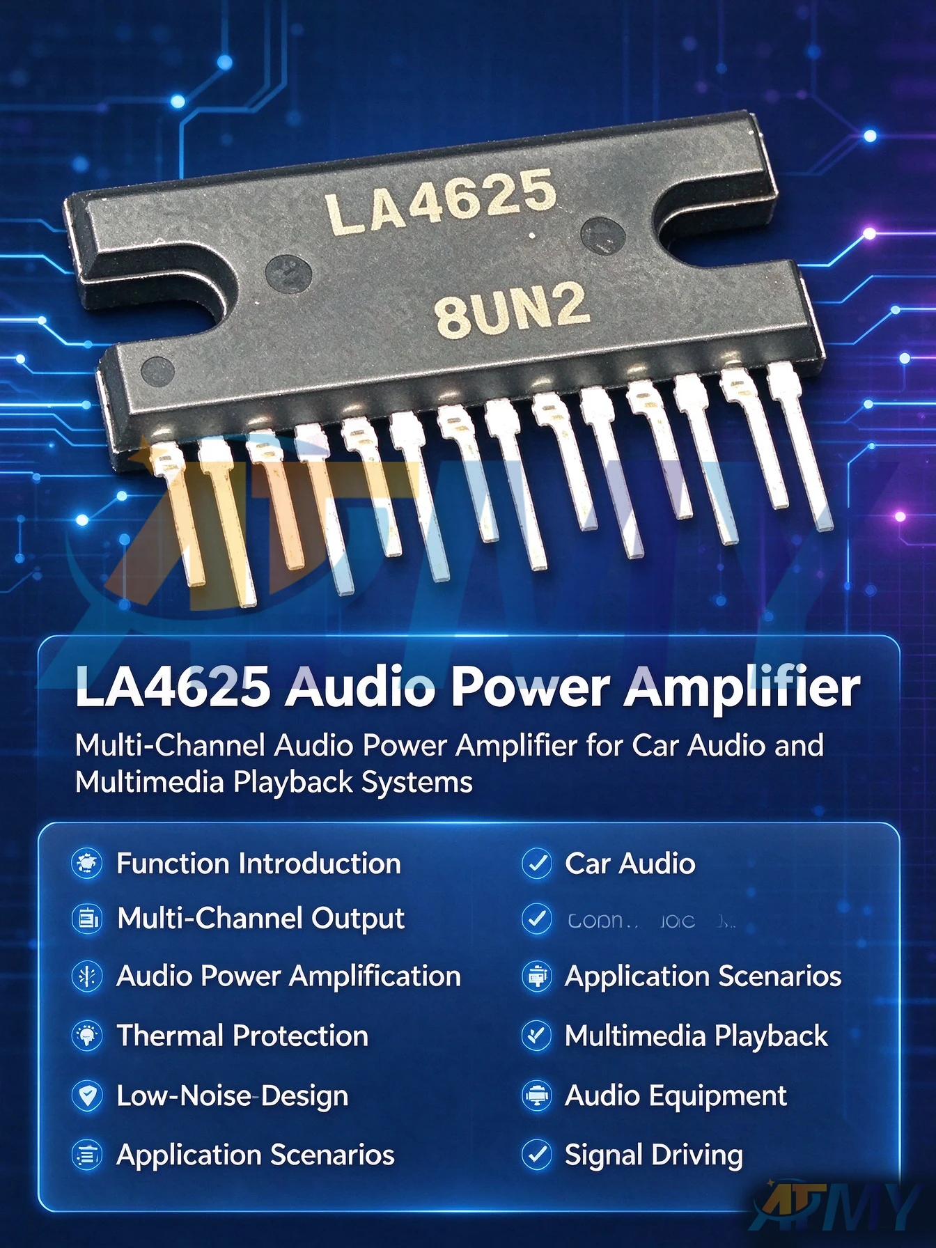 LA4598 LA4496 LA4725 LA4728 LA4625 LA4663 LA4628 Audio power amplifier