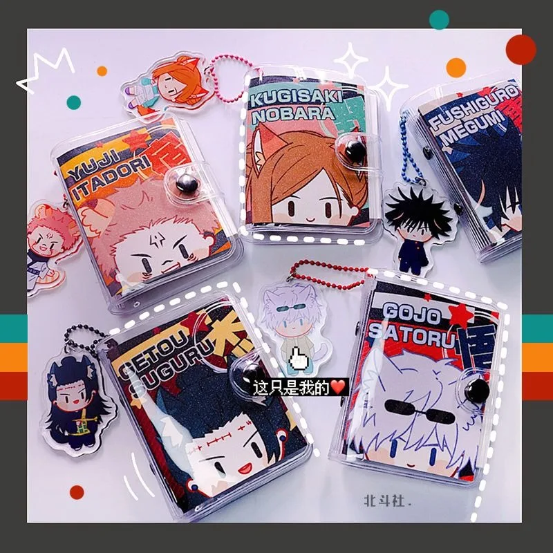 Jujutsu Kaisen Satoru Gojo Getou Suguru Yuji Itadori Pendant Animation Peripheral Cute Cartoon Diary Kawaii Note Book Mark New