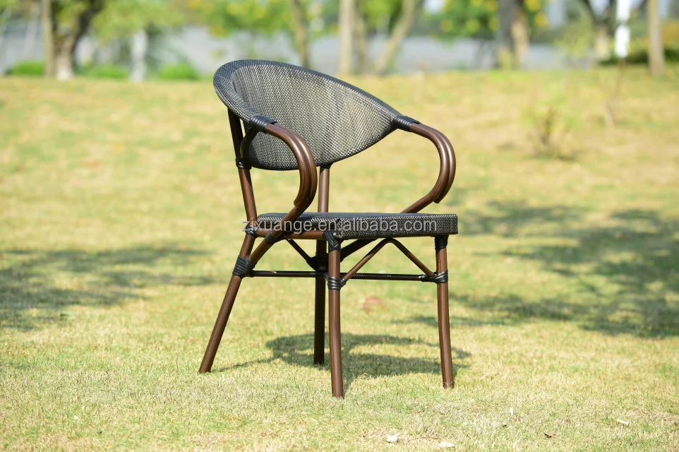 Outdoor And Garden Rattan Furniture Patio Outdoor Dining Chair Coffee chair milk tea shop snack bar chair