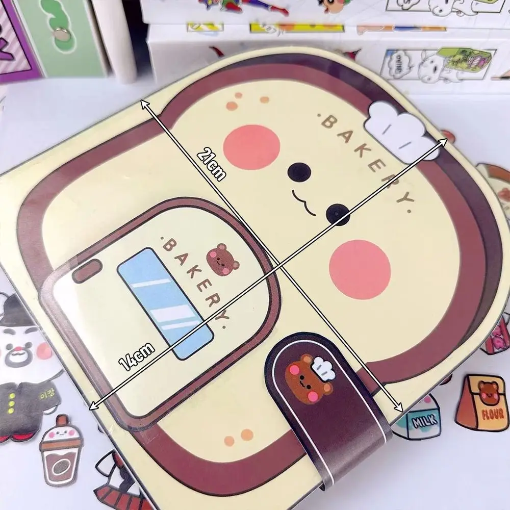 Buku Tenang Wafel Kertas Warna-warni Ayam Goreng Kartun Buku Sibuk Toko Serba Ada Mainan Buatan Tangan Permainan Stiker Bar Makanan Ringan.