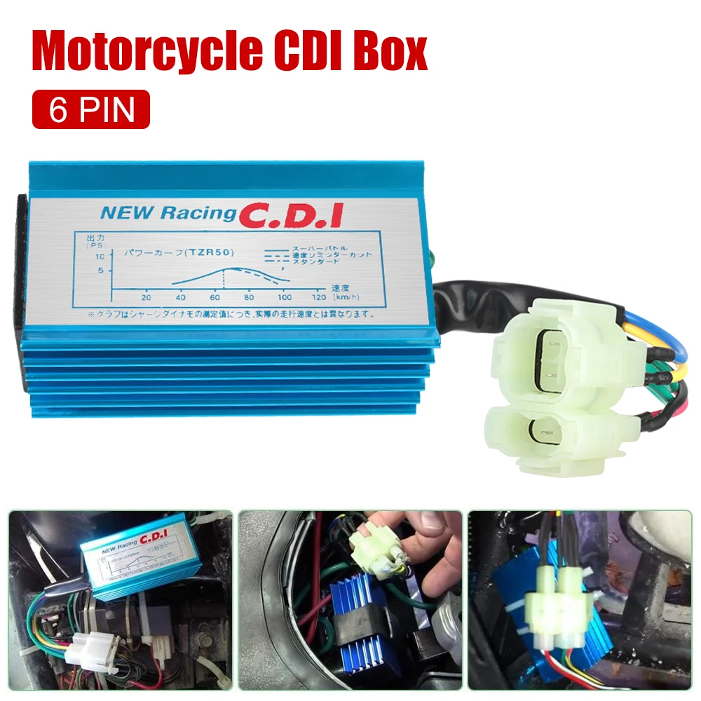 CDI Electric Cable Wire Harness 6 Pin 4-strok For 50cc 70cc 90cc 110cc 125cc 150cc Honda XR50 CRF50 Motorcycle Ignition Coil