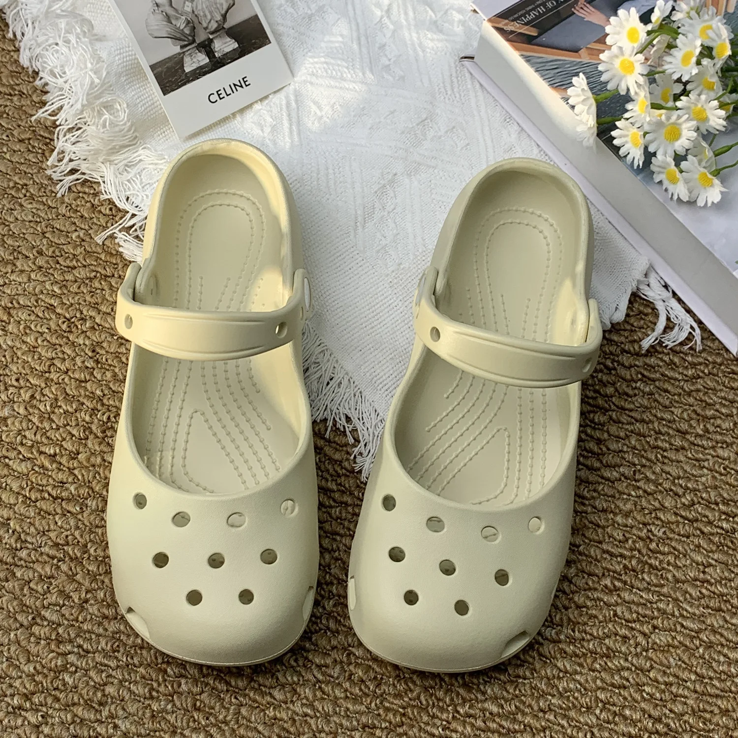 Kids' Casual Sandals EVA Summer Fashion Outdoor Soft Bottom Children Breathable Anti-slip Beach Shoes Black White Size 36-41