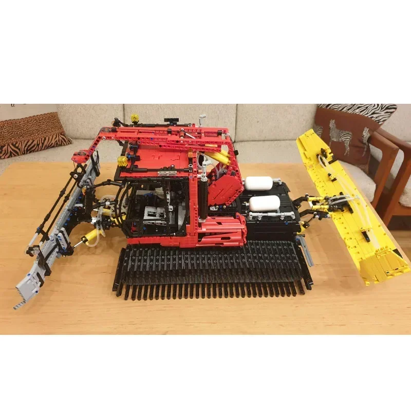 MOC-8376 Electric Remote Control Snow Cleaning Machine Assembly Stitching Building Block Model 4396 Parts Children\'s Toys