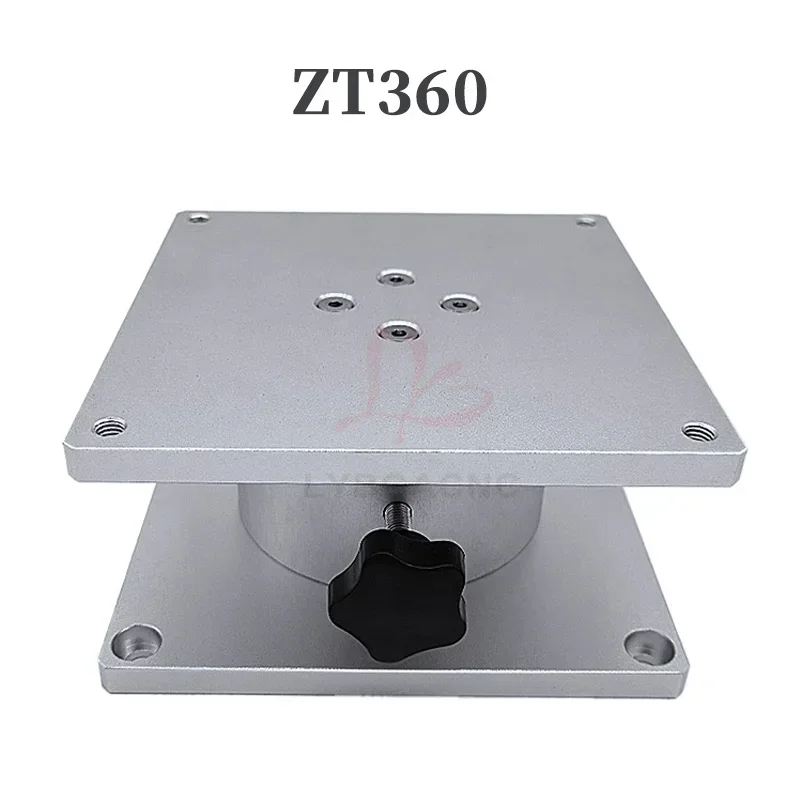 LY ZT360 Manual Control Column Rotary Work Table Workbench Rotate Platform for Marking Engraving Machine Infinite Rotating Hole