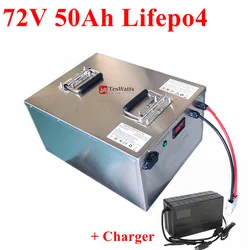 Batteria al litio 24S 72V 50Ah lifepo4 per 3000W 5000W 8000W scooter triciclo golf cart superbike moto elettrica