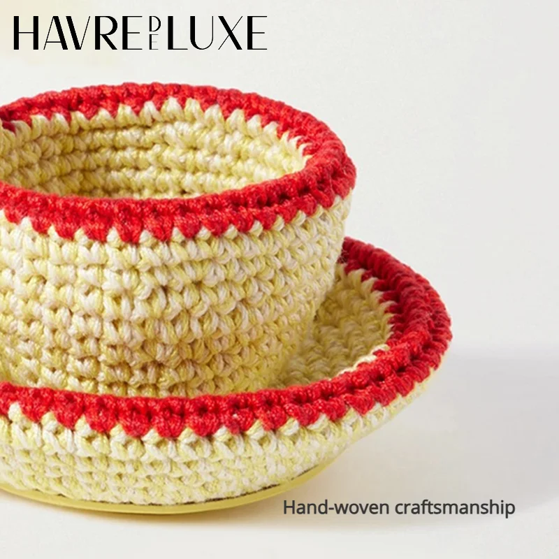 المنسوجة يدويا فنجان الشاي سحر للمرأة المفاتيح الأزياء الراقية دائم صنعة بديعة حقيبة الديكور حقيبة الملحقات