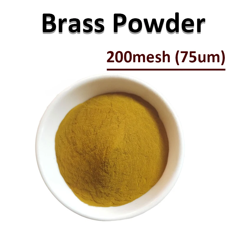 

Premium Brass Metal Powder 200mesh(75um) Ultrafine 99.9% Yellow Copper Inlaid Brass Powder