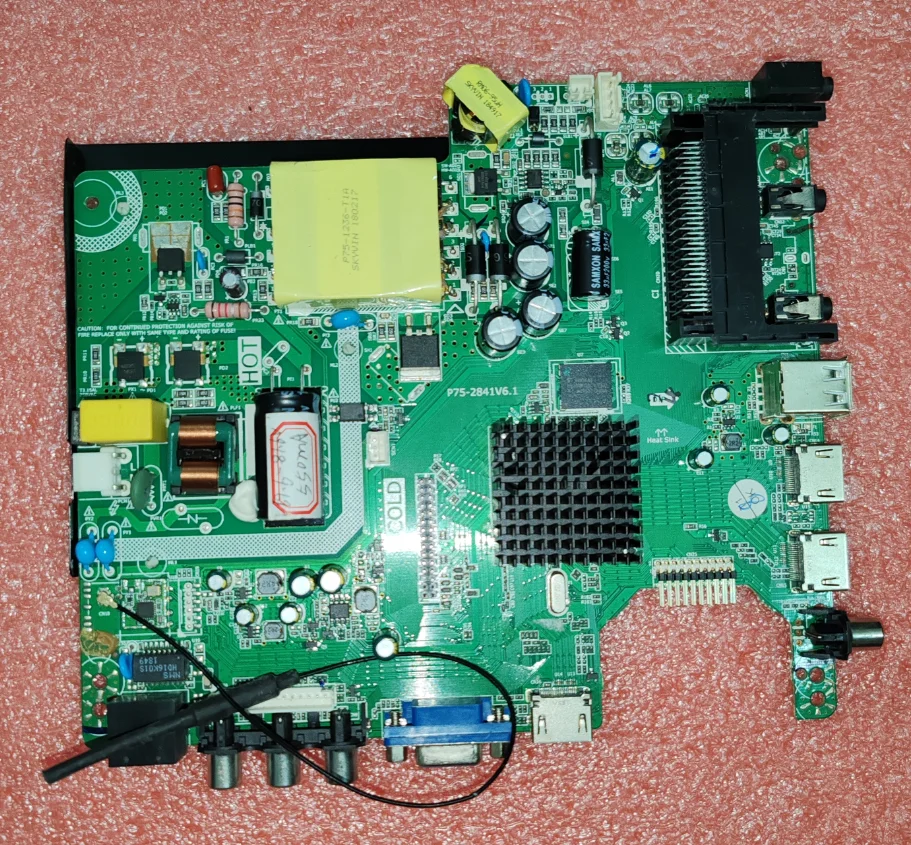 P75-2841V6.1  Android WiFi three in one TV motherboard with  physical photo, tested well, for 82V 550ma 600ma