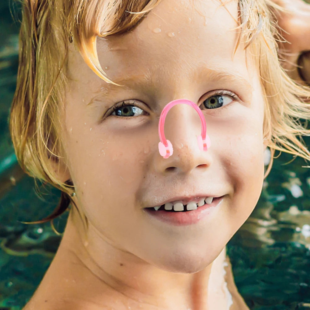 

6 Pcs Waterproof Nose Clip for Swimming Adult Pool Soft Silicone Reusable Blue Pink 3 Each Lightweight Non Slip Durable Swim