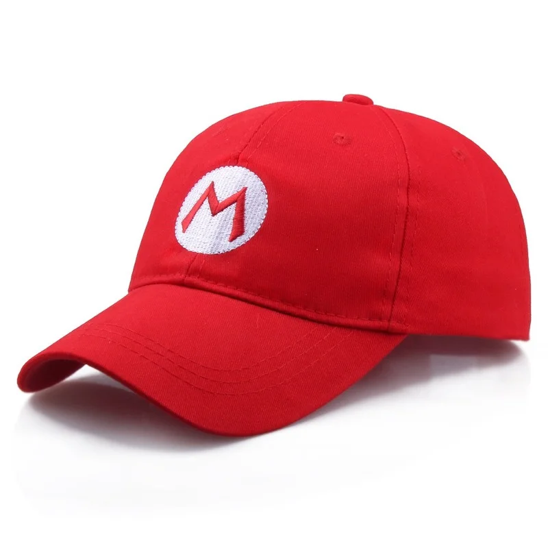 

Super Mario Baseball Cap Visor Yoshi Luigi Anime Figures Cotton Embroidery Cap Cartoon Game Character Hat Kids Christmas Gifts