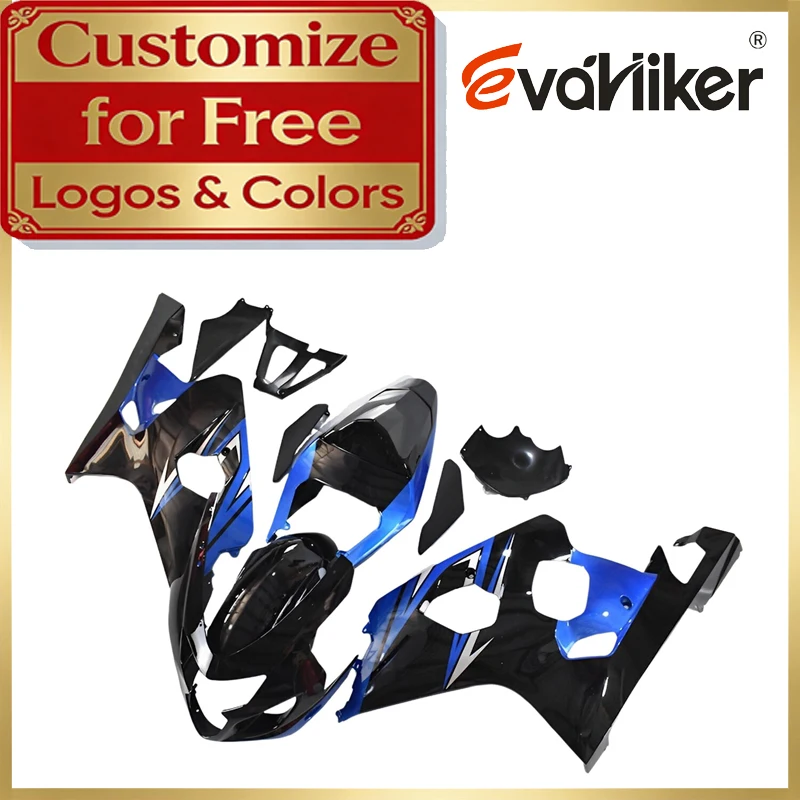 ABS Plastic Fairing For Suzuki GSXR600 2004 2005 GSXR750 04 05 K4 blue black Motorcycle Injection Fairing Multiple Color