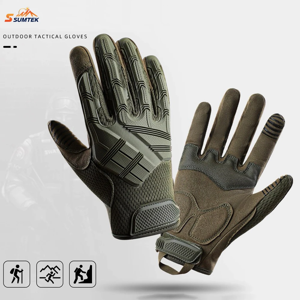 

Tactical Gloves for Men,Touchscreen Motorcycle Gloves with Soft Shell&Palm Pad for Cycling Hunting Camping Climbing