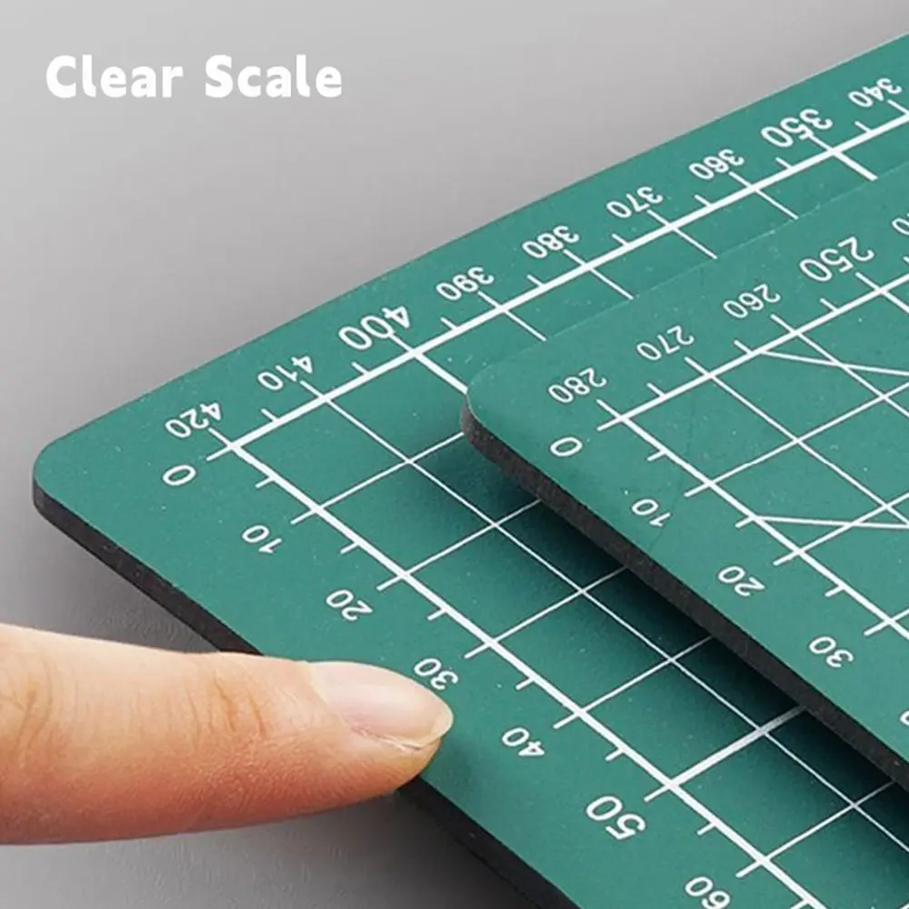 Almohadilla de corte de papel de PVC duradera A1/A2/A3/A4/A5/A6, tabla de cortar de doble cara, estera de corte de línea de rejilla Manual, tallado de arte DIY