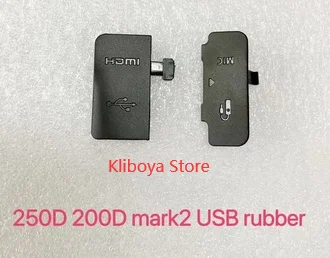 NEW For Canon EOS 100D  200D  USB rubber HDMI DC IN/VIDEO OUT Rubber Door Bottom Cover Digital Camera Parts