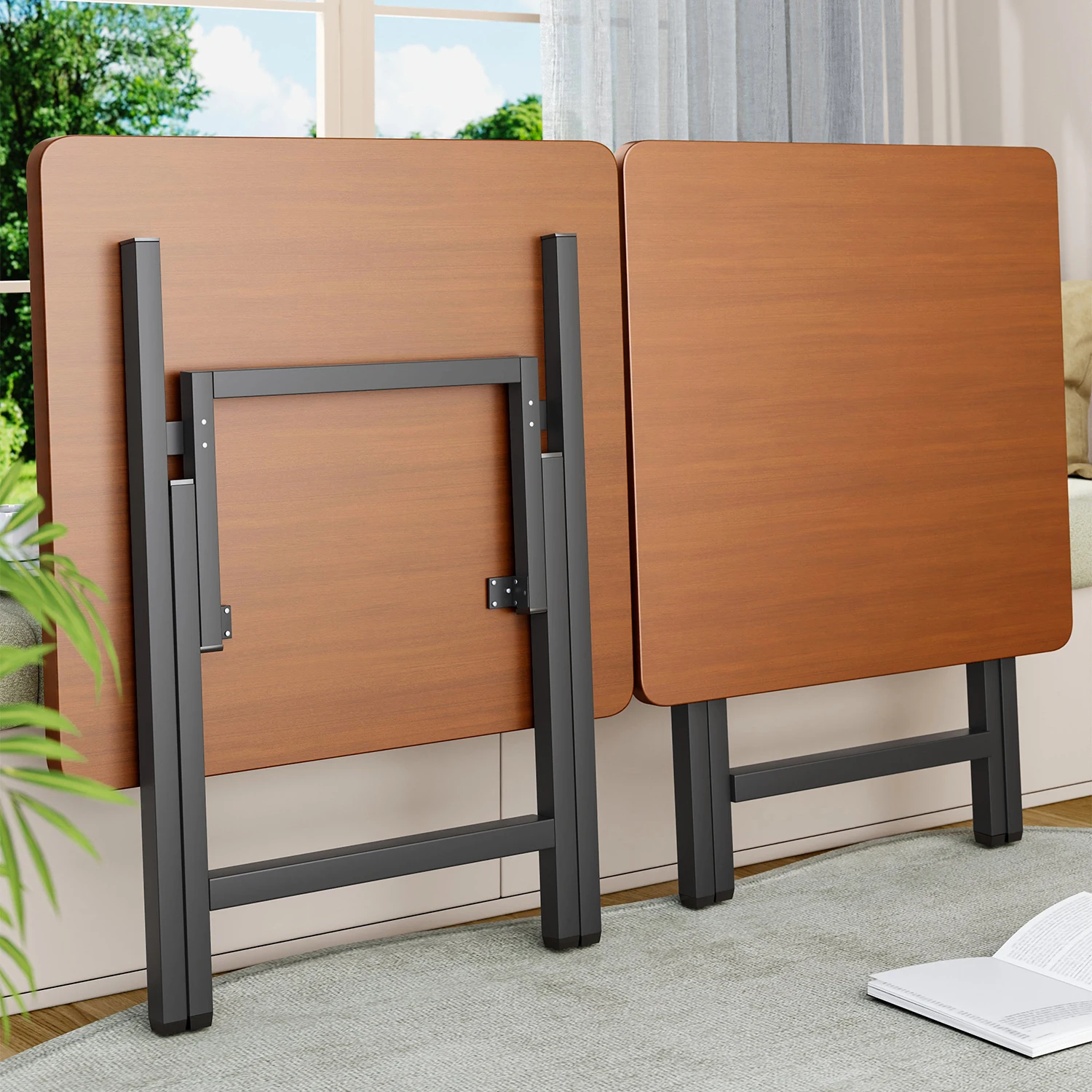 ポータブル折りたたみダイニングテーブル屋外キャンプ用シンプル麻雀テーブル家庭用小型正方形テーブル持ち運び簡単ステンレス鋼