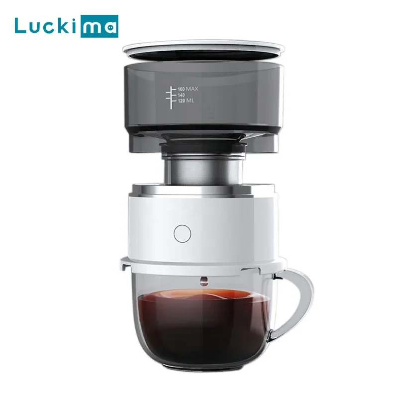 Portable Mini Drip Coffee Maker Cordless Automatic Espresso Coffee Machine for Travelling Camping Hiking Outdoor Gift Recommend