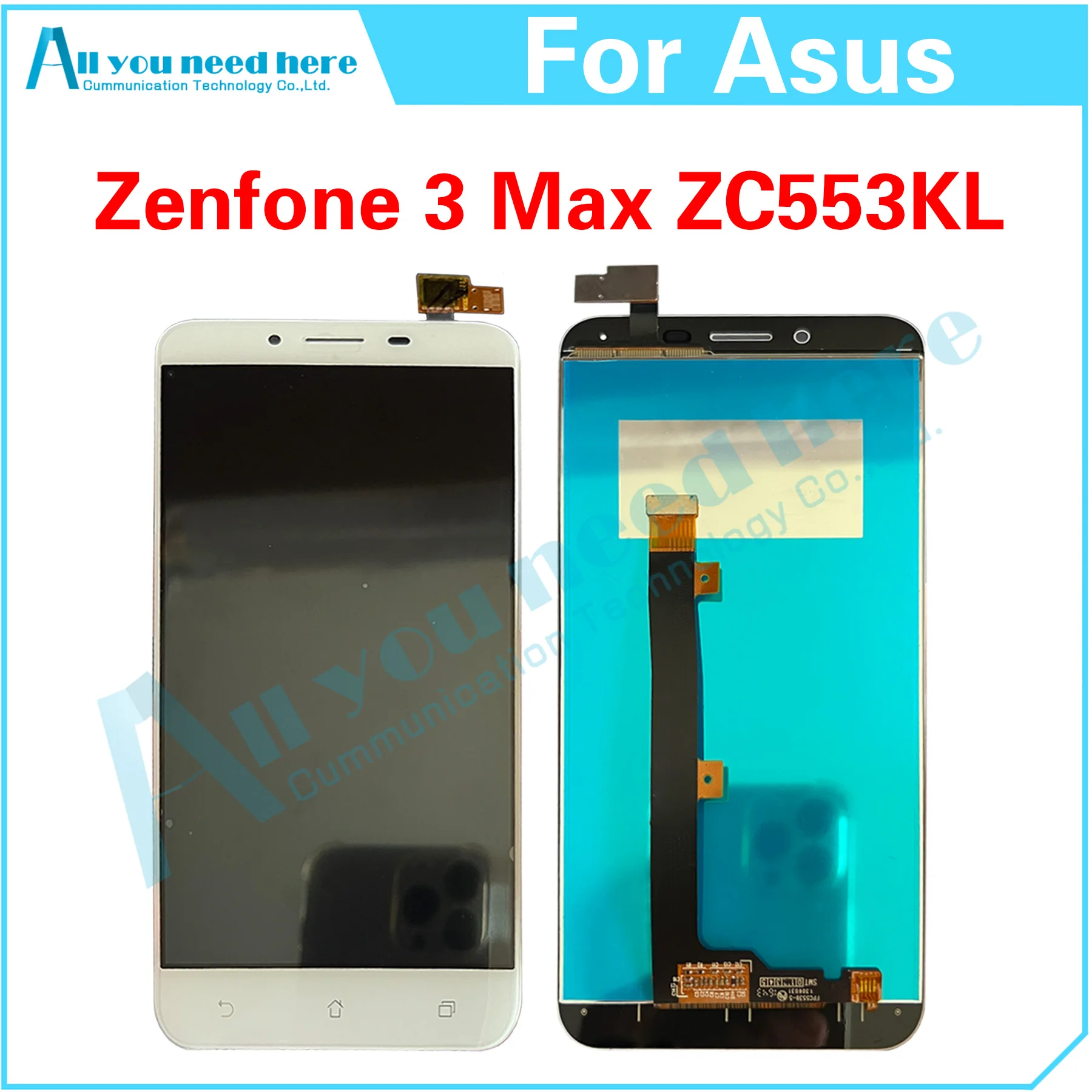 

For Asus Zenfone 3 Max ZC553KL X00DDB X00DDA X00DD LCD Display Touch Screen Digitizer Assembly Repair Parts Replacement