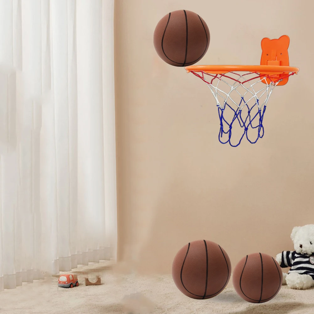 子供のためのバウンス静かなバスケットボール、絞り可能な屋内ボールフォーム、静かなサッカーバスケットボール