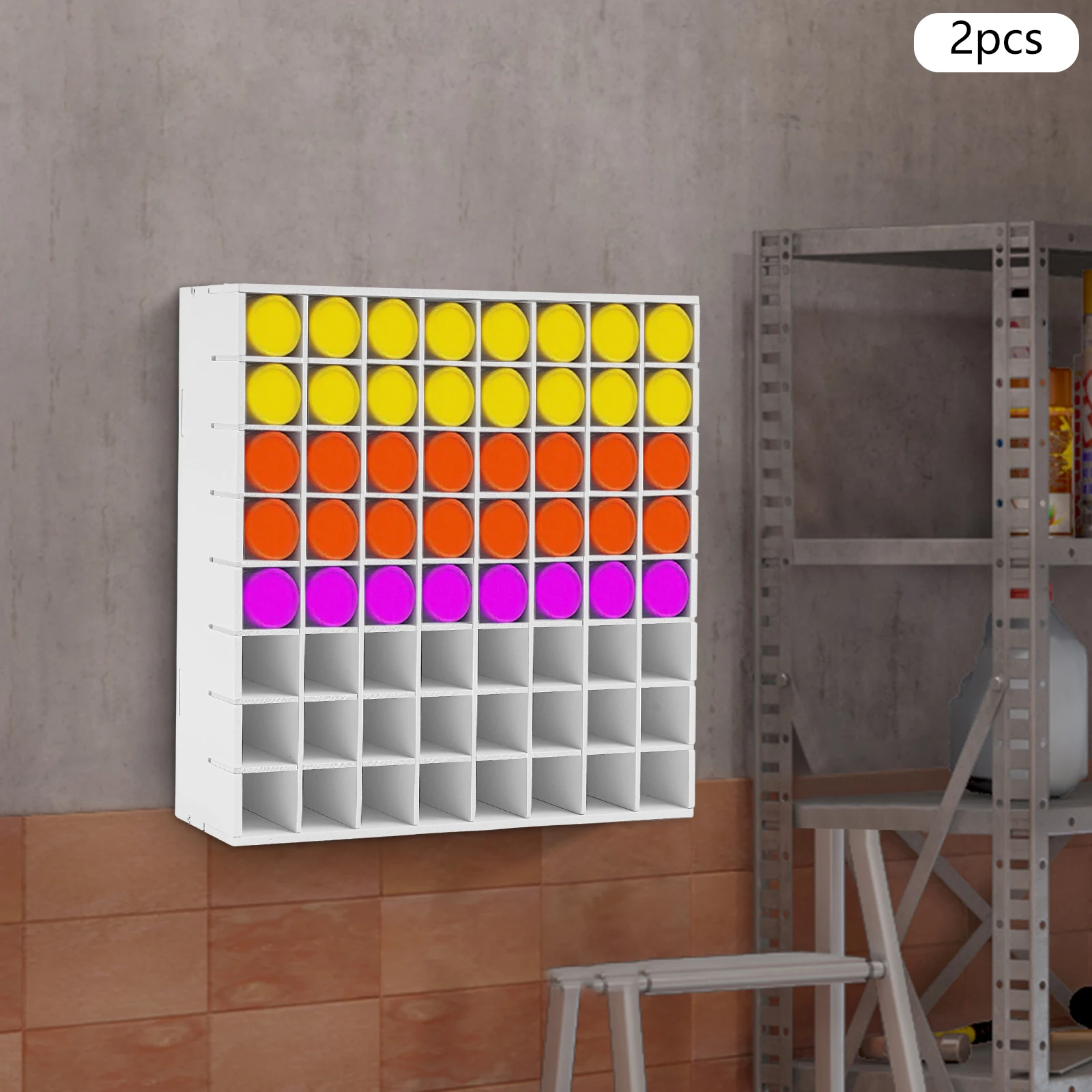 2Pcs White Pvc 33X9…