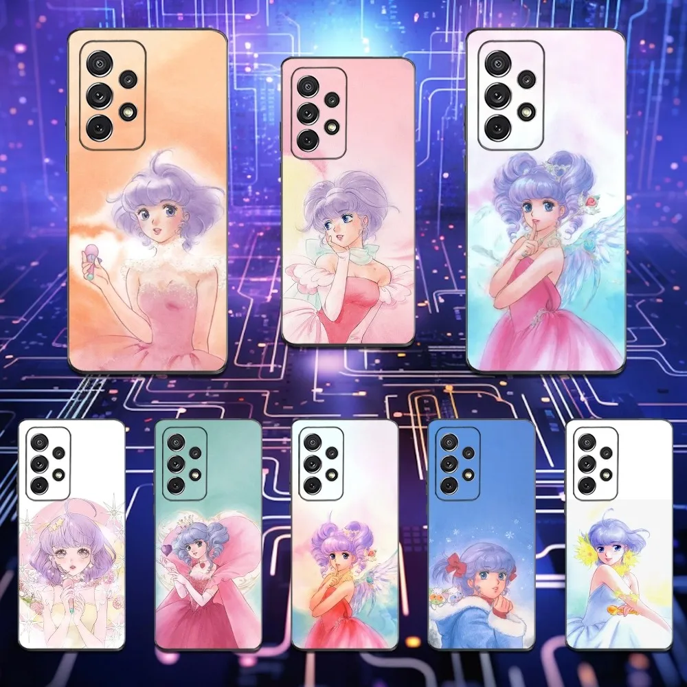 

C-Creamy Cartoon M-Mami Magic Phone Case For Samsung S25,S24,S23,S22,S21,S20,S10,Ultra,Plus,Lite,FE,Soft Silicone Black Cover