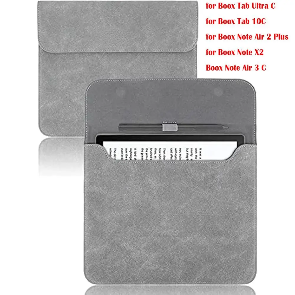 Magnetic e-Reader Sleeve Ultra Slim PU Leather Carrying Pouch for Onyx Boox Tab Ultra 10C Pro 10.3 Note Air 3 C 2 X3 X2